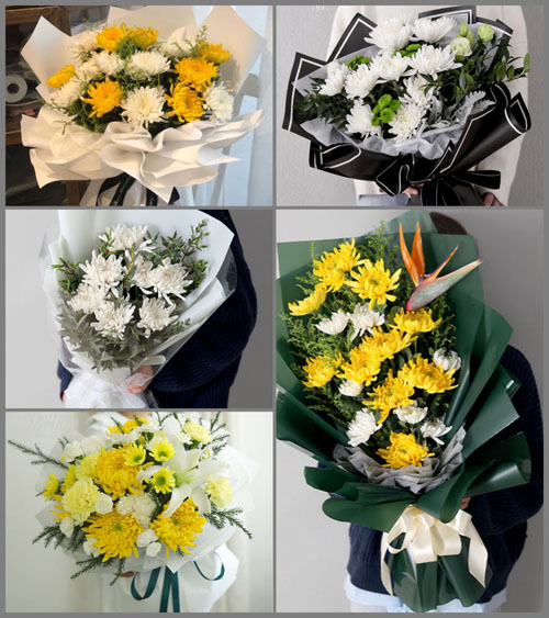 广东佛山市高明区荷城街道石洲村白事花束代送